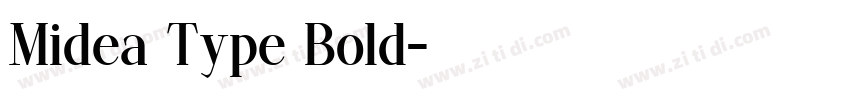 Midea Type Bold字体转换